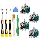 4PCS Analog Joystick Repair Tool Kit For Xbox One Elite Series 2 Controllers Thumb Sticks Drift Broken Loose Joystick Replacement T6 T8 T10 Repair Screwdriver Kit For Xbox One Elite 2