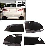 4PCS De Luz Traseira De Luz Traseira Preta ABS Adequado Para BMW X5 F15 2014 2018 Acessórios De Capa De Proteção De Lanterna Traseira Exterior De Carro