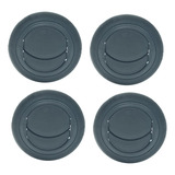4pcs Difusor Ar Condicionado Universal 60mm Com Anel Preto