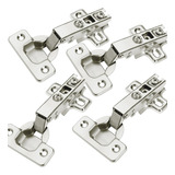 4pçs Dobradiça Caneco Pressão Reto Porta Armário Móveis 35mm