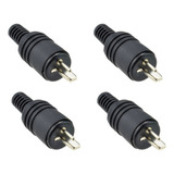 4un Conector Plug Paf Din 2 Pinos Macho Marantz Telefunken