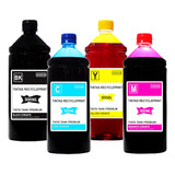 4x 500ml Tinta Compatível Impressora Epson L395 L3110 L3150