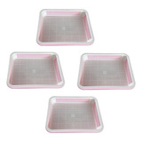 4x Bandejas De Germinação De Sementes De Cultivador Rosa