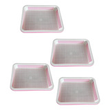 4x Bandejas De Germinação De Sementes De Cultivador Rosa