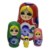 4x Bonecas Russas Matryoshka Bonecas Meninas