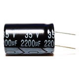 4x Capacitor Eletrolítico 2200uf X 35v 105°c 4 Peças