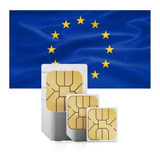 4x Chip Internacional Europa -franquia 10gb