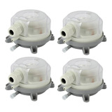 4x Interruptor De Pressão Diferencial De Ar 50-500pa Ajustáv
