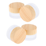 4x Mini Frasco De Amostra Maquiagem Cosmética Jarra Creme