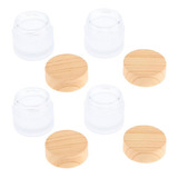 4x Mini Frascos De Amostra De Maquiagem Cosmética Creme