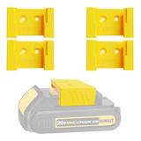 4x Suportes De Parede Bateria Dewalt 20v Dcb201 Dcb200