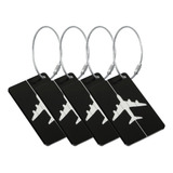4x Tags Mala Bagagem Mochila Viagem Marcador Seguro Colorido