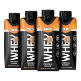 4x Whey Dux Nutrition Shake De 250ml Bebida Lactea Uht Sabor Doce De Leite