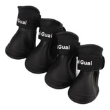 4x À Prova Dwaterproof Água Sapatos De Cão Botas De L