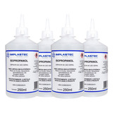 4x Álcool Isopropilico Puro 99 8 250 Ml Limpador Implastec
