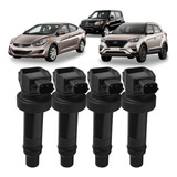 4x Bobina Ignição Para Hyundai Hb20s 1 6 Flex 2013 2014 2015