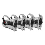 4x Canhão Refletor Par38 Prata Polido E27 Porta Gelatina Cb