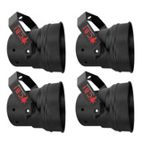 4x Canhão Refletor Tx Pimbim Par36 Preto Globo Espelhado