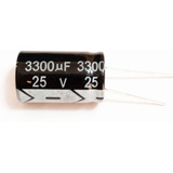 4x Capacitor Eletrolítico 3300uf X 25v 105 c 4 Peças