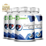 4x Colageno Tipo 2 Vitaminas Joelho E Articulação 60 Caps Sabor Sem Sabor
