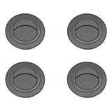 4x Difusor Ar Condicionado Universal 60mm Redondo Preto