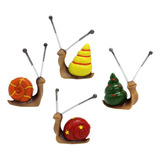 4x Estátuas De Jardim Escultura Animal Micro Paisagem