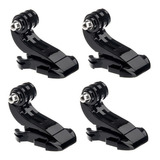 4x Fivela Base De Montagem Suporte J Gopro Sjcam Xiaomi Yi