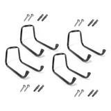 4x Gancho Pendurar Bicicleta Parede Suporte Bike Horizontal