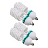 4x Lâmpada Tricool Espiral E27 150w 5500k Estúdio Softbox