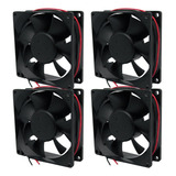 4x Micro Ventilador Ventoinha Cooler 80x80x25 24v Kit C 4