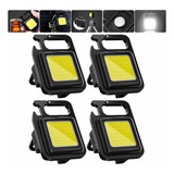 4x Mini Lanterna Refletor Led Chaveiro Pesca Trilhas Camping