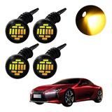 4x Mini Led Grade Dianteira Luz Diurna Âmbar Branco Luzinha