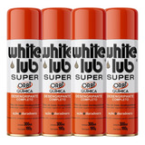 4x Óleo Desengripante Spray Aerossol 300ml White Lub Orbi