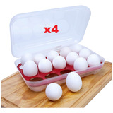 4x Organizador Porta Ovos Geladeira Grande