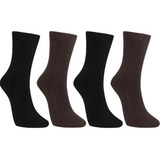 4x Pares Meia Inverno Lã Feminina Quentinha Selene 7544