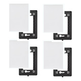 4x Placa 4x2 Pial Plus Cega 618500 Branca suportes