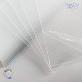 4x Placa Folha Petg Cristal Transparente 0 5mm X 50cm X 50cm