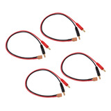 4x Plugue Conector Xt30 Compatível Com Plugues Banana De 4