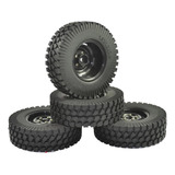 4x Pneus De Borracha Para Escala 1 10 Tamiya Cc01 D90 Rc