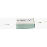 4x Resistor De Porcelana 680r 5w 5