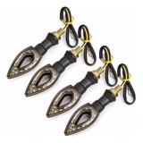 4x Setas Pisca Led Moto Universal Esportiva Cb300 Hornet