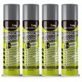 4x Tinta Borracha Líquida Cinza Imper 400ml Hm Rubber Spray