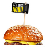 5 000 Bandeirinhas P Hambúrguer 5x3cm sem Palito 