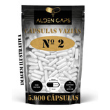 5 000 Cápsulas Vazias De Gelatina Branca N 2 300mg 
