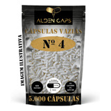 5 000 Cápsulas Vazias De Gelatina Branca N 4 100mg 