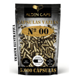 5 000 Cápsulas Vazias De Gelatina Dourada N 00 1000mg 