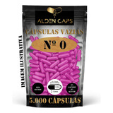 5 000 Cápsulas Vazias De Gelatina Rosa N 0 500mg 