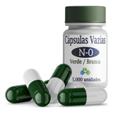 5 000 Cápsulas Vazias De Gelatina Verde branca N 0