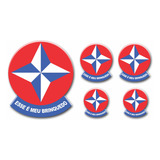 5 Adesivos Resina Estrela Esse É Meu Brinquedo Relevo 3d Gol