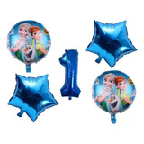 5 Balão Metalizado Frozen E Anna